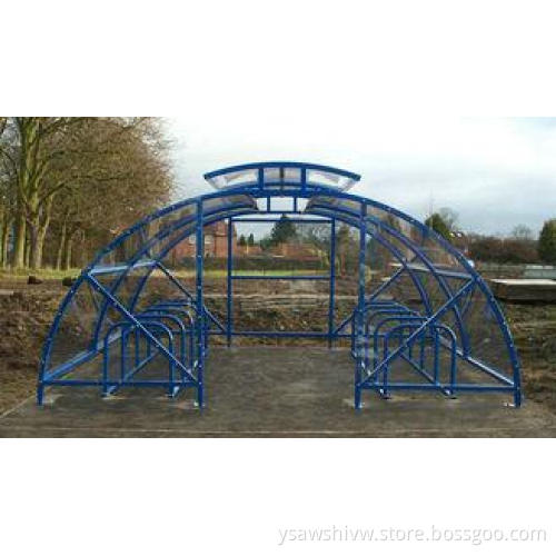 Outdoor Motorcycle Metal Display Stands To Protect Rain / W